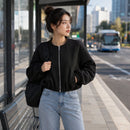 Jaqueta Bomber Feminina Cortada - lifestyle 4