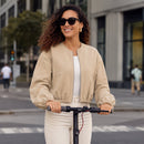 Jaqueta Bomber Feminina Cortada - lifestyle 5